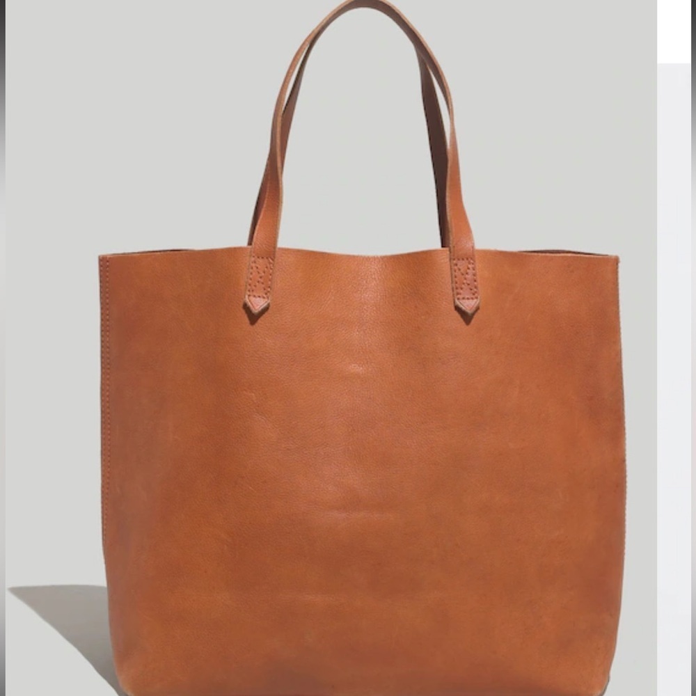 Madewell | The Transport Large Tote Bag | Rich Brown | Leather